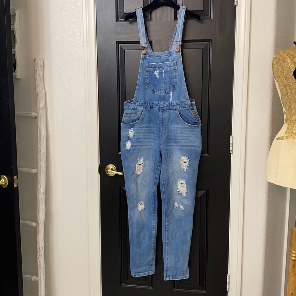 Forever 21 denim overalls